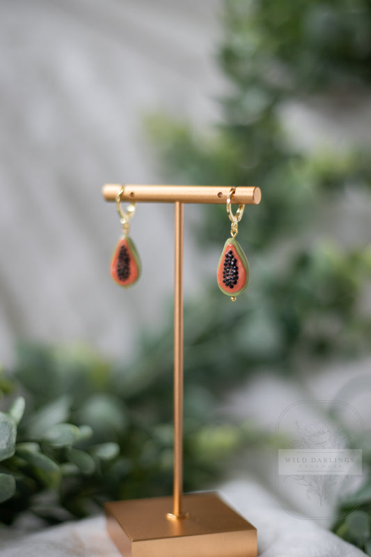 Papaya Huggie Hoops