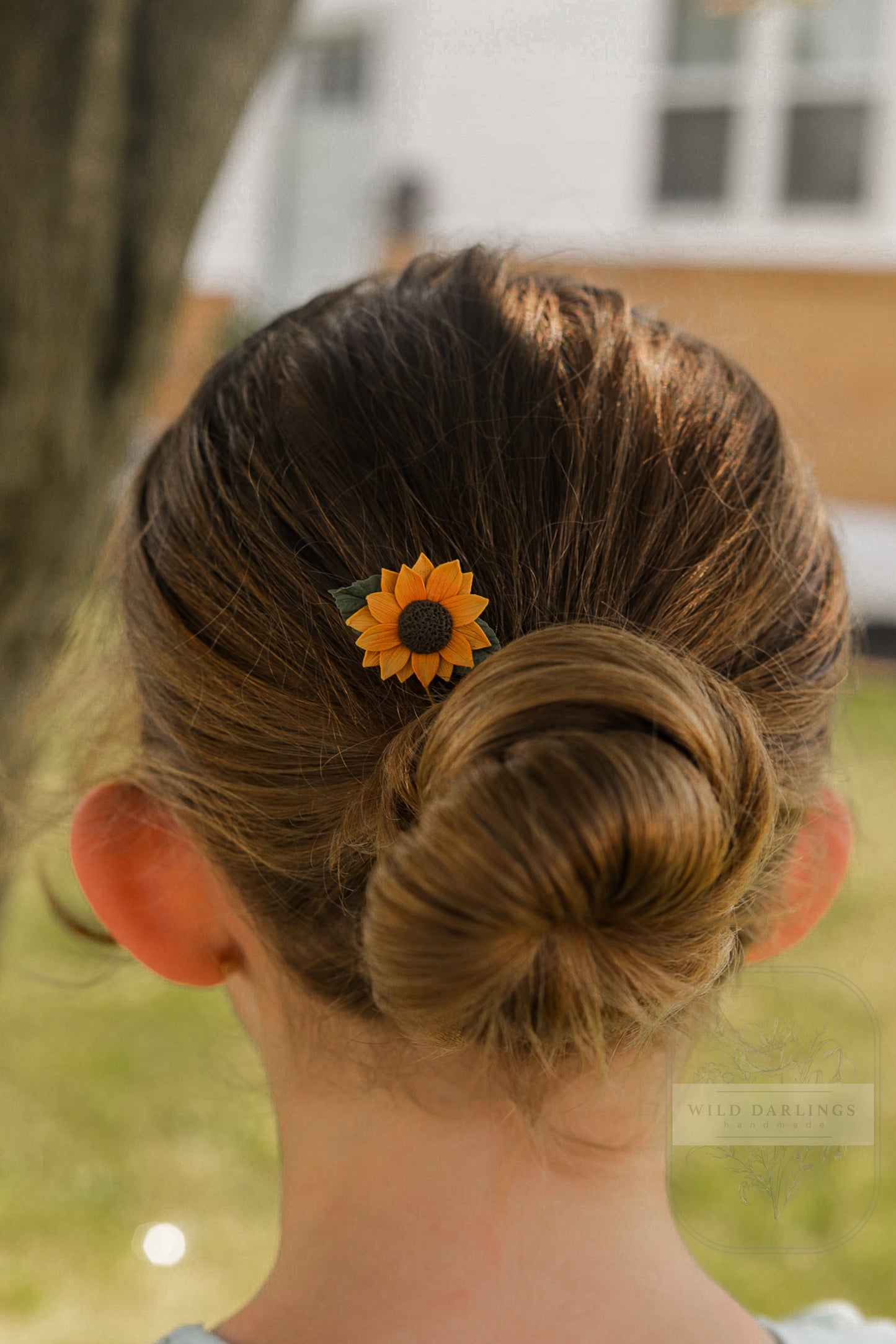 Sunflower Hair Pin
